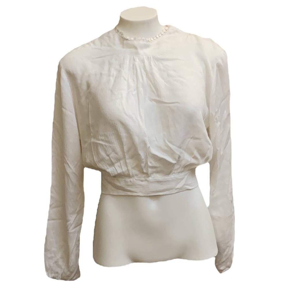 🎉 LUCY LOVE Vintage White Crop Top, size XS